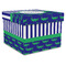 Alligators & Stripes Gift Boxes with Lid - Canvas Wrapped - XX-Large - Front/Main