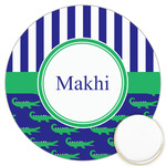 Alligators & Stripes Printed Cookie Topper - 3.25" (Personalized)