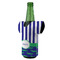 Alligators & Stripes Jersey Bottle Cooler - ANGLE (on bottle)