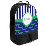 Alligators & Stripes Backpacks - Black (Personalized)