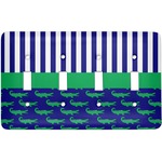 Alligators & Stripes Light Switch Cover (4 Toggle Plate)