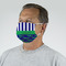 Alligators & Stripes Mask - Quarter View on Guy