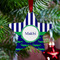 Alligators & Stripes Metal Star Ornament - Lifestyle