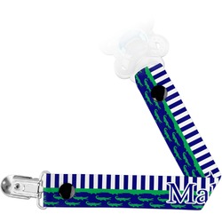 Alligators & Stripes Pacifier Clip (Personalized)