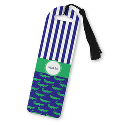 Alligators & Stripes Plastic Bookmark (Personalized)