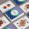 Alligators & Stripes Playing Cards - Front & Back View