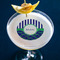 Alligators & Stripes Printed Drink Topper - Medium - In Context