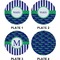 Alligators & Stripes Set of Appetizer / Dessert Plates (Approval)