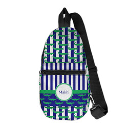Alligators & Stripes Sling Bag (Personalized)