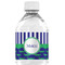 Alligators & Stripes Water Bottle Label - Single Front