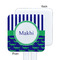 Alligators & Stripes White Plastic Stir Stick - Single Sided - Square - Approval