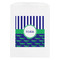 Alligators & Stripes White Treat Bag - Front View