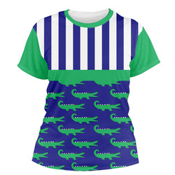 Alligators & Stripes Women's Crew T-Shirt - Medium