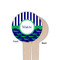 Alligators & Stripes Wooden 4" Food Pick - Round - Single Sided - Front & Back