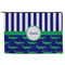 Alligators & Stripes Zipper Pouch Large (Front)