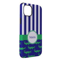 Alligators & Stripes iPhone Case - Rubber Lined - iPhone 14 Pro Max (Personalized)