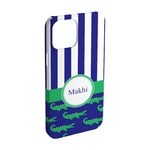 Alligators & Stripes iPhone Case - Plastic - iPhone 15 (Personalized)