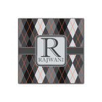 Modern Chic Argyle Wood Print - 12x12 (Personalized)