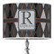 Modern Chic Argyle 16" Drum Lampshade - ON STAND (Poly Film)