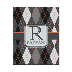 Modern Chic Argyle Wood Print - 16x20 (Personalized)