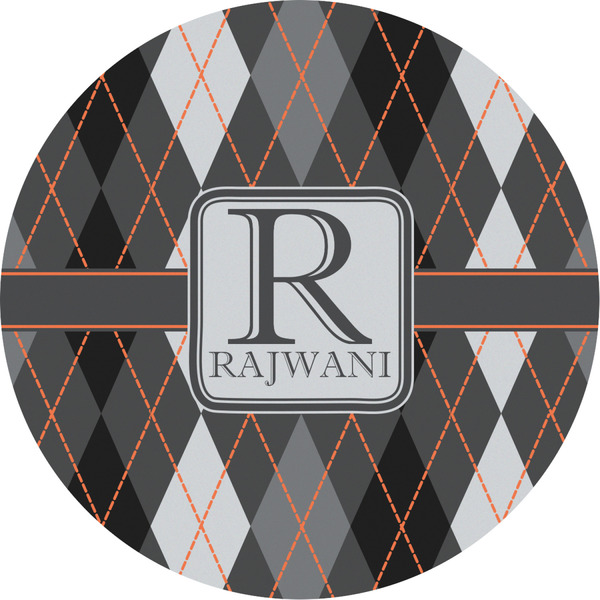 Custom Modern Chic Argyle Multipurpose Round Labels - 2" (Personalized)