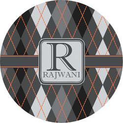 Modern Chic Argyle Multipurpose Round Labels - 3" (Personalized)