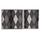 Modern Chic Argyle 3 Ring Binders - Full Wrap - 1" - OPEN INSIDE