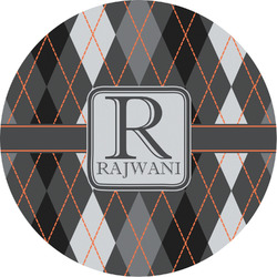 Modern Chic Argyle Multipurpose Round Labels - 4" (Personalized)