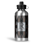 Modern Chic Argyle Water Bottles - 20 oz - Aluminum (Personalized)