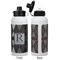 Modern Chic Argyle Aluminum Water Bottle - White APPROVAL