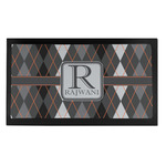 Modern Chic Argyle Bar Mat - Small (Personalized)