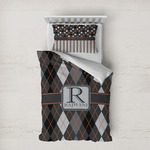 Modern Chic Argyle Duvet Cover Set - Twin XL (Personalized)