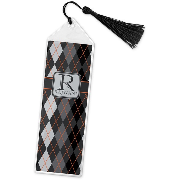 Custom Modern Chic Argyle Book Mark w/Tassel (Personalized)