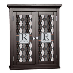 Modern Chic Argyle Cabinet Decal - Small (Personalized)