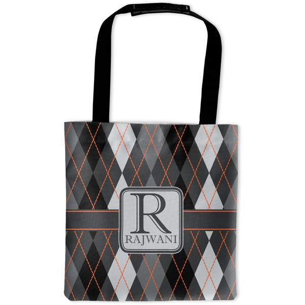 Custom Modern Chic Argyle Auto Back Seat Organizer Bag (Personalized)