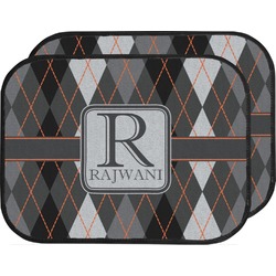 Modern Chic Argyle Car Floor Mats (Back Seat) (Personalized)