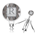 Modern Chic Argyle Corkscrew (Personalized)