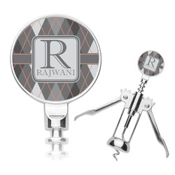 Modern Chic Argyle Corkscrew (Personalized)