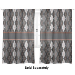 Modern Chic Argyle Curtain Panel - Custom Size