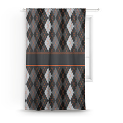 Modern Chic Argyle Curtain Panel - Custom Size