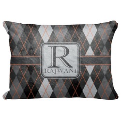 Modern Chic Argyle Decorative Baby Pillowcase - 16"x12" (Personalized)