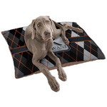 Modern Chic Argyle Dog Bed - Large w/ Name and Initial