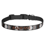 Modern Chic Argyle Dog Collar - Medium (Personalized)