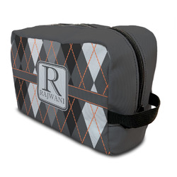 Modern Chic Argyle Toiletry Bag / Dopp Kit (Personalized)