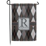 Modern Chic Argyle Garden Flag (Personalized)