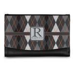 Modern Chic Argyle Genuine Leather Women's Wallet - Small (Personalized)