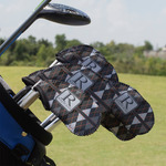 Modern Chic Argyle Golf Club Iron Cover - Set of 9 (Personalized)