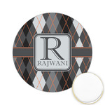 Modern Chic Argyle Printed Cookie Topper - 2.15" (Personalized)