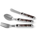 Modern Chic Argyle Kid's Flatware (Personalized)