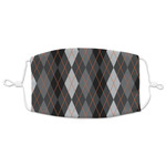 Modern Chic Argyle Adult Cloth Face Mask - XLarge